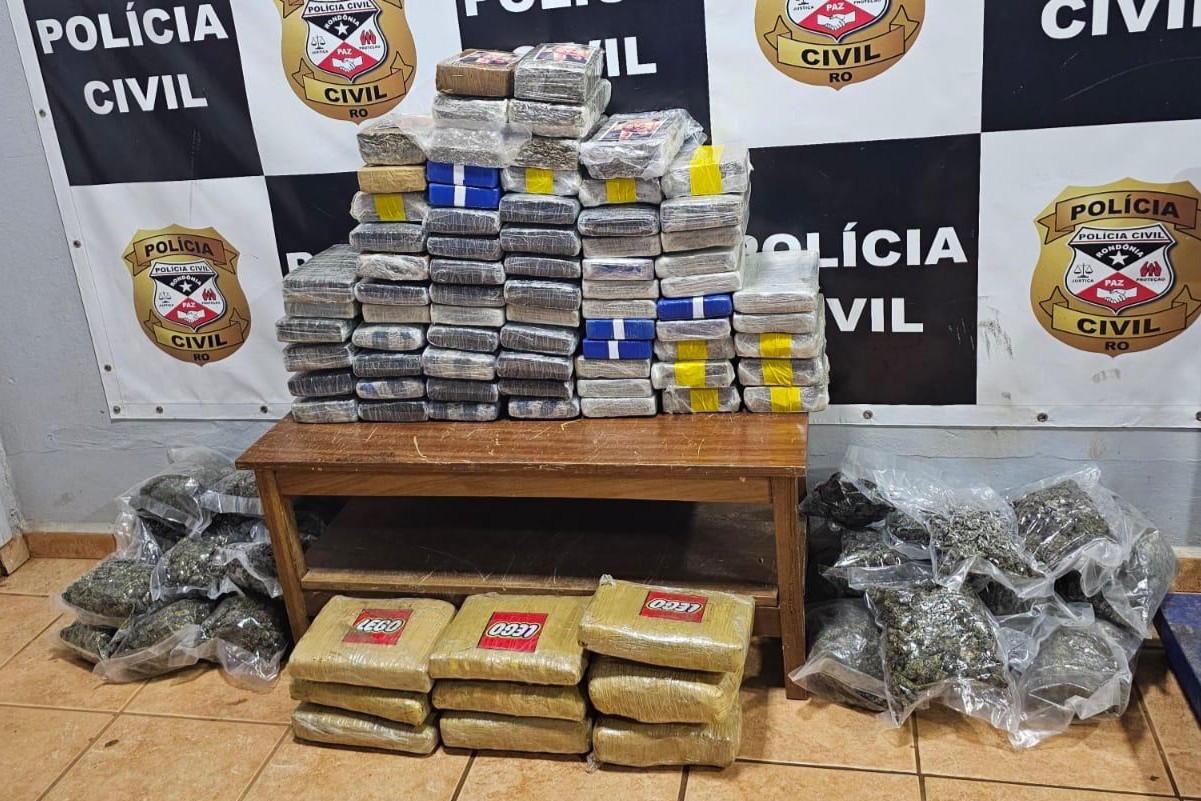 POLÍCIA CIVIL DE RONDÔNIA APREENDE 100 QUILOS DE DROGAS E APROFUNDA INVESTIGAÇÃO CONTRA ORGANIZAÇÃO CRIMINOSA INTERESTADUAL