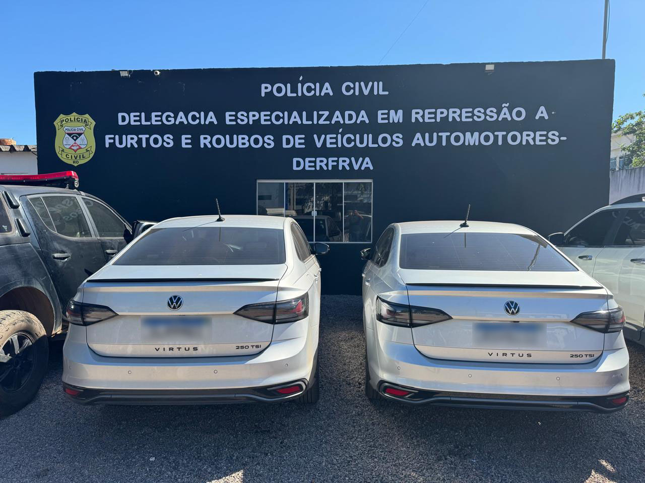 POLÍCIA CIVIL DE RONDÔNIA RECUPERA VEÍCULOS FURTADOS DE EMPRESA PRESTADORA DE SERVIÇOS À SESDEC