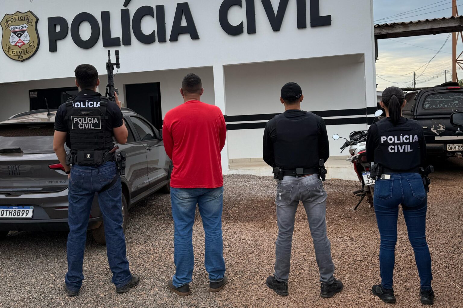 POLÍCIA CIVIL PRENDE SUSPEITO DE FEMINICÍDIO EM SANTA LUZIA DO OESTE